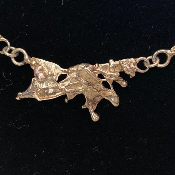 ❌❌❌ SOLD ❌❌❌ Monifa Edwards 1 of A Kind Handmade Sterling Silver Necklace - Picture 2 of 7